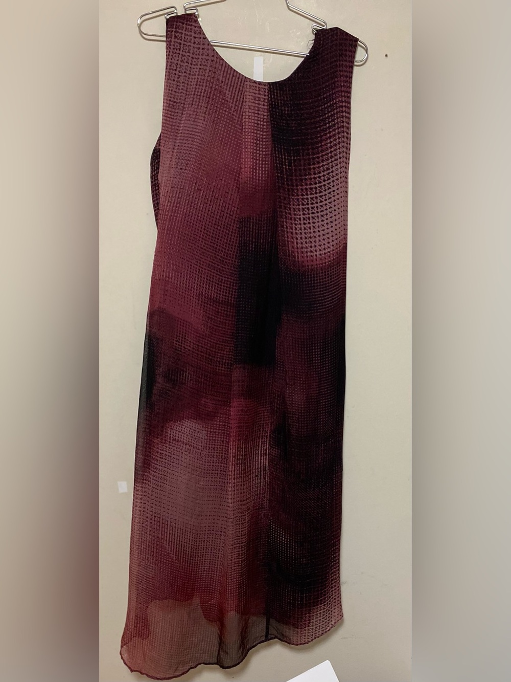 NIC+ZOE Ombre Textured Midi Dress in Wine and Black
